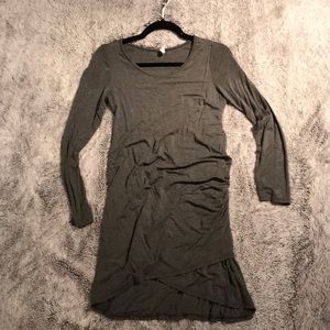 Pink Blush Asymmetrical Maternity Dress